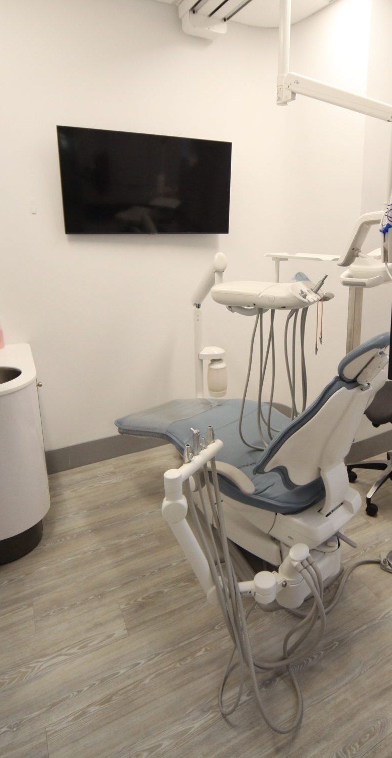 A treatment room at City Square Dental Center